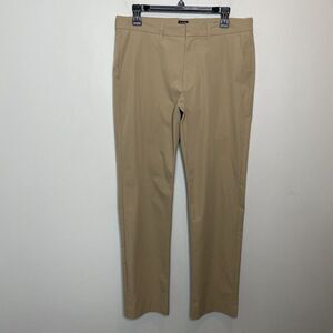 J.CREW Thompson Tech Pant Men 32 x 32 Khaki Tan Lightweight Performance AD934